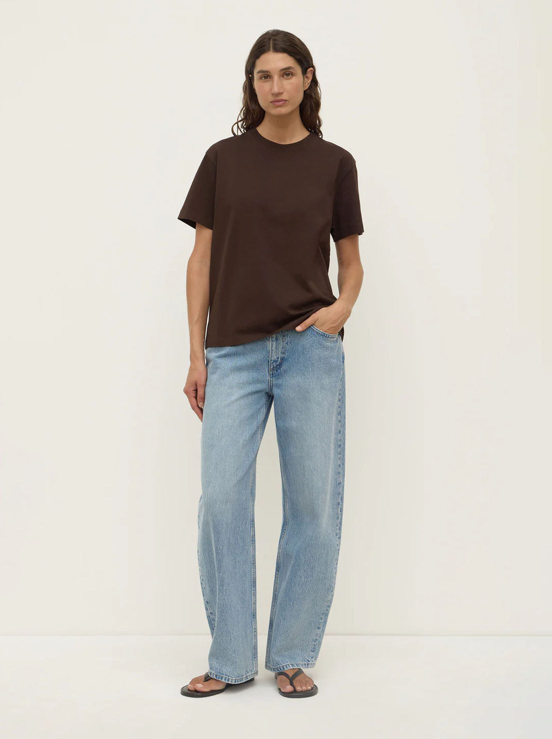 Assembly Label - Womens Organic Base Tee - Ganache
