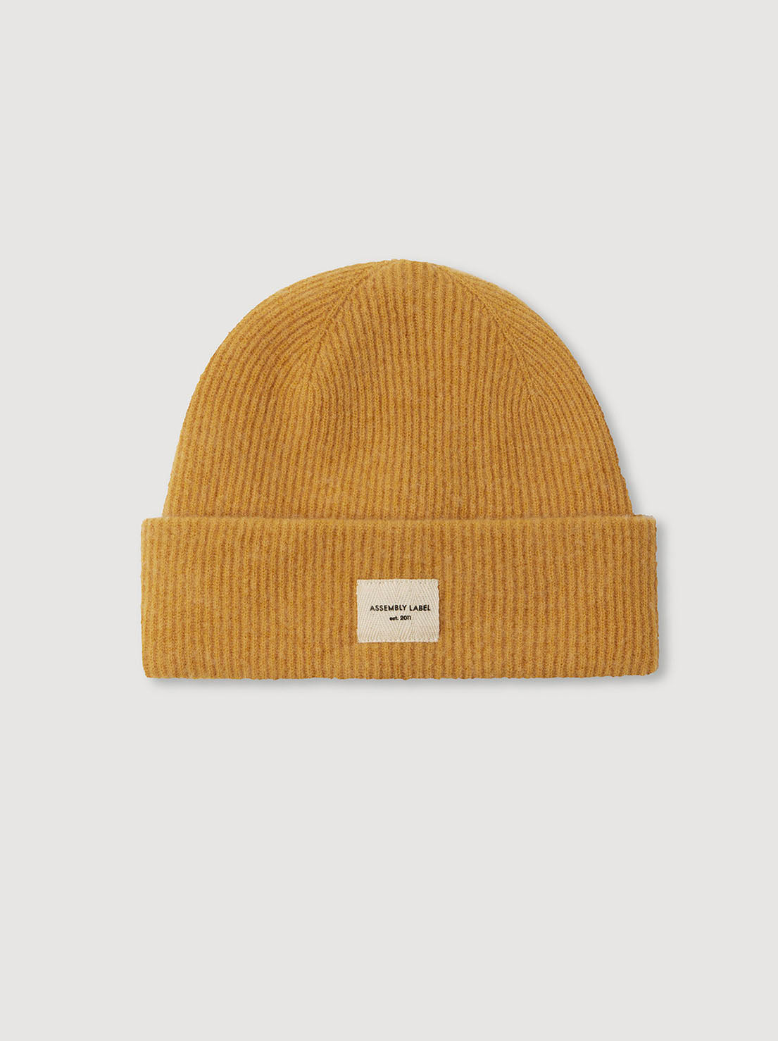 Assembly Label - Wool Rib Beanie - Honey