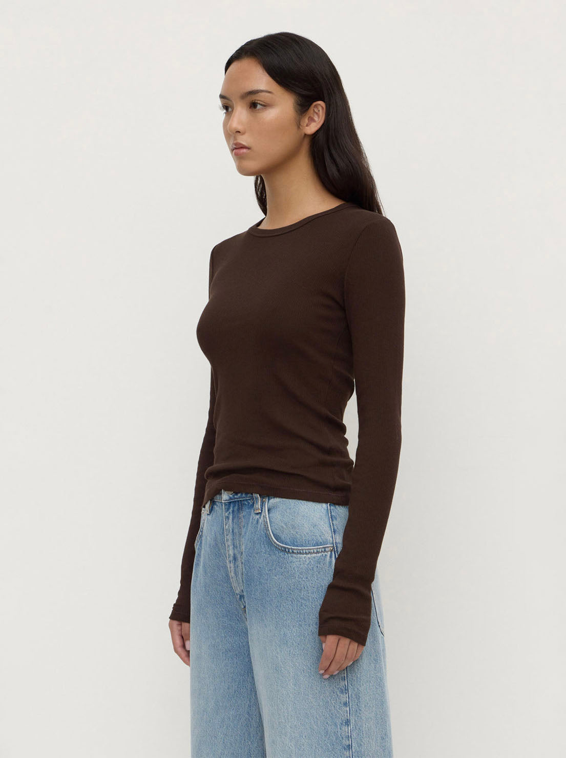 Assembly Label - Zali Long Sleeve Tee - Ganache