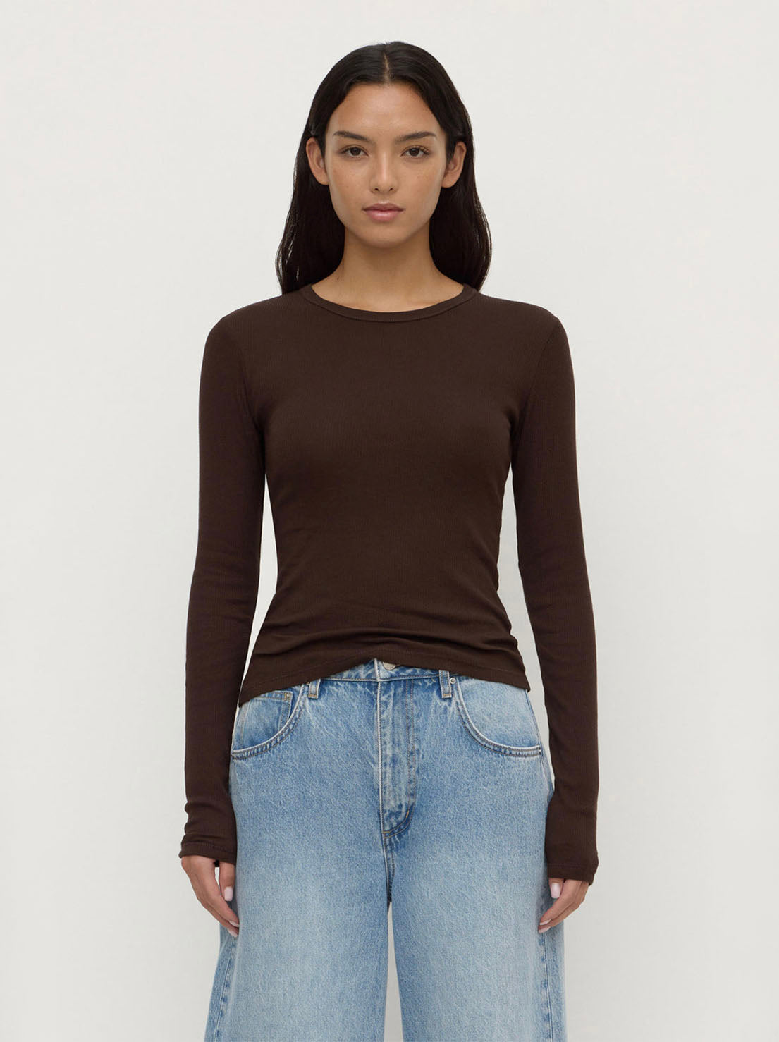 Assembly Label - Zali Long Sleeve Tee - Ganache