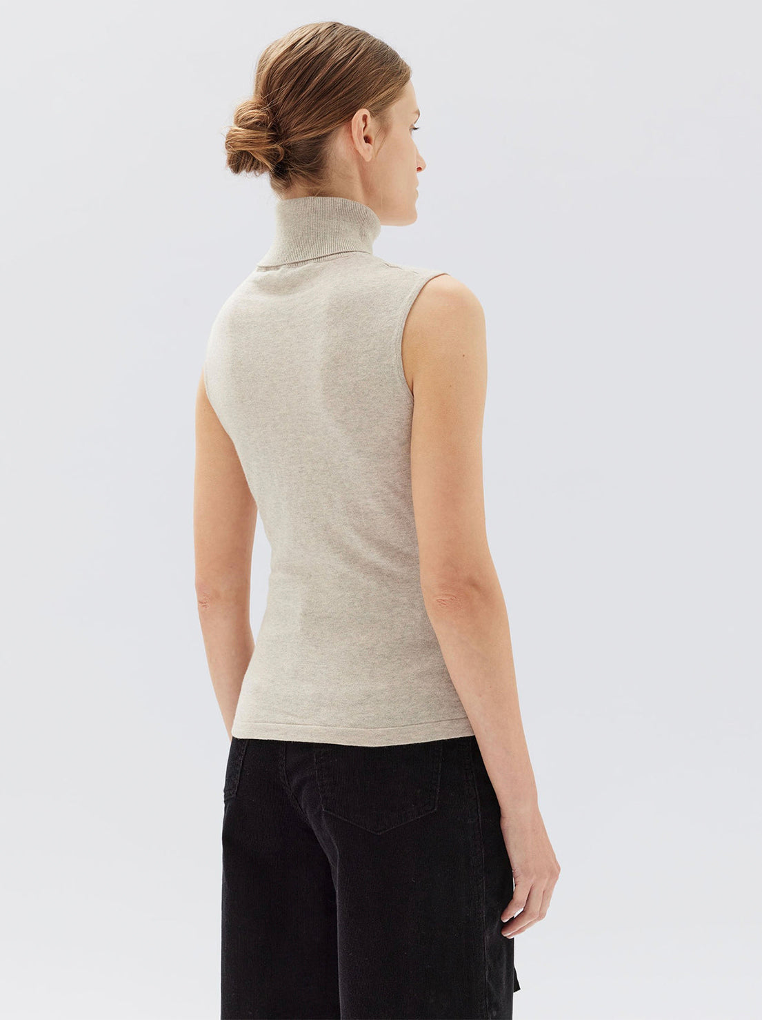 Assembly - Marcella Cotton Cashmere Top - Oat Marle