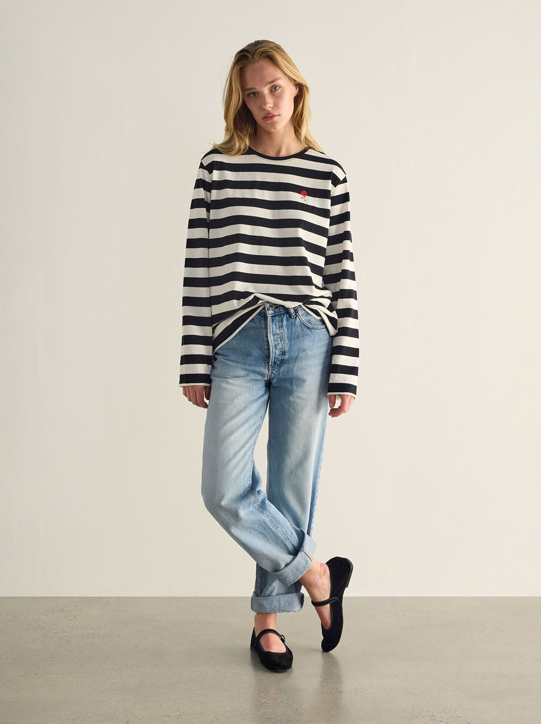 Auguste - Alden Long Sleeve Tee - Black