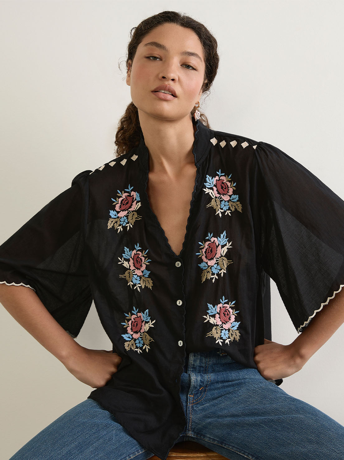 Auguste - Arabella Blouse - Black