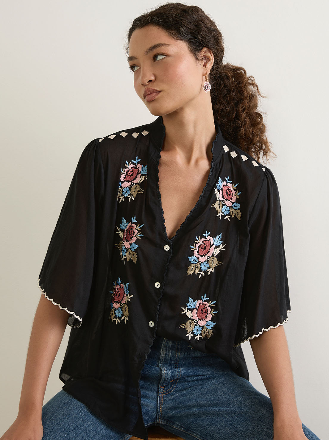 Auguste - Arabella Blouse - Black