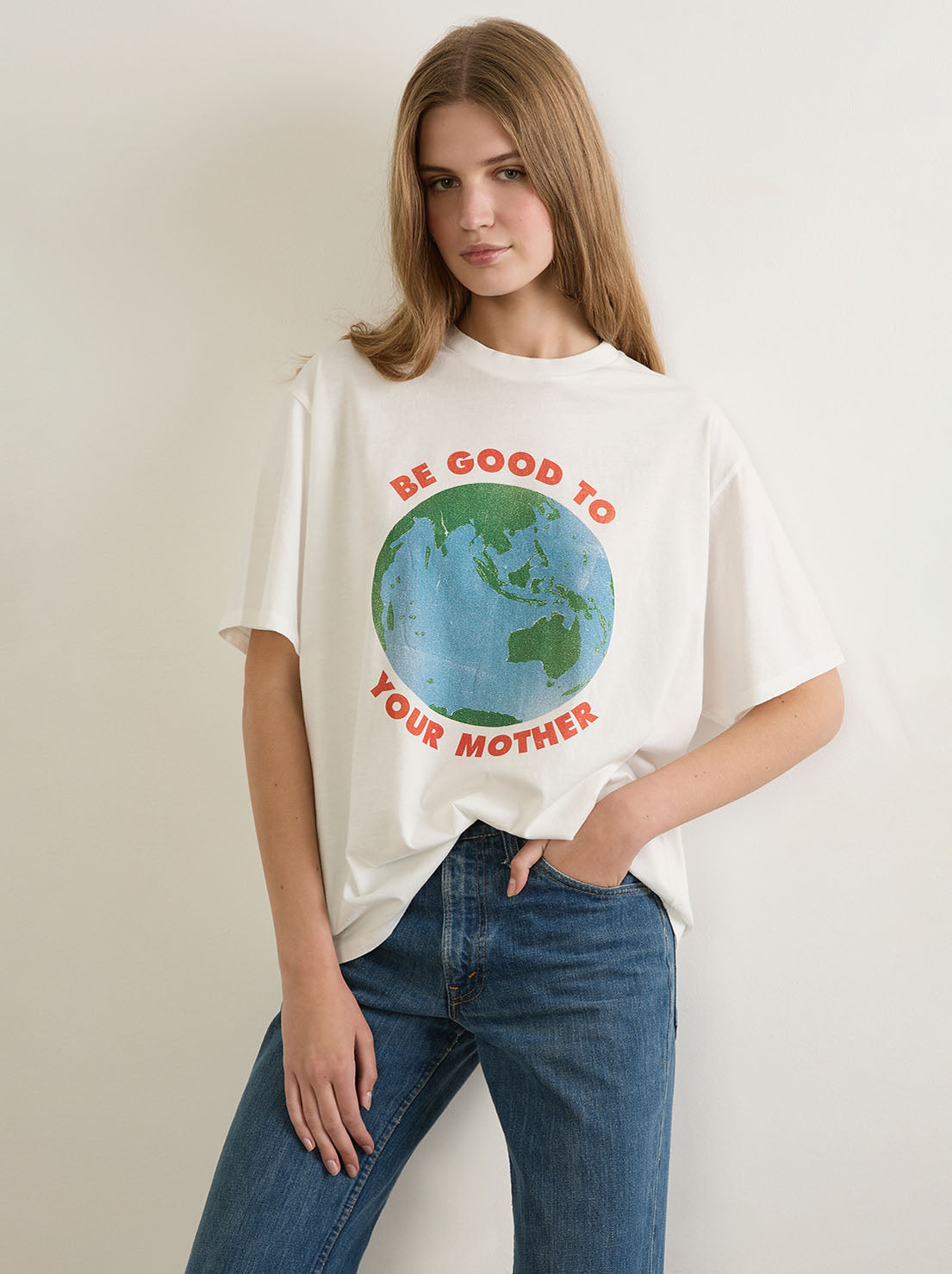 Auguste - Be Good Boyfriend Tee - White