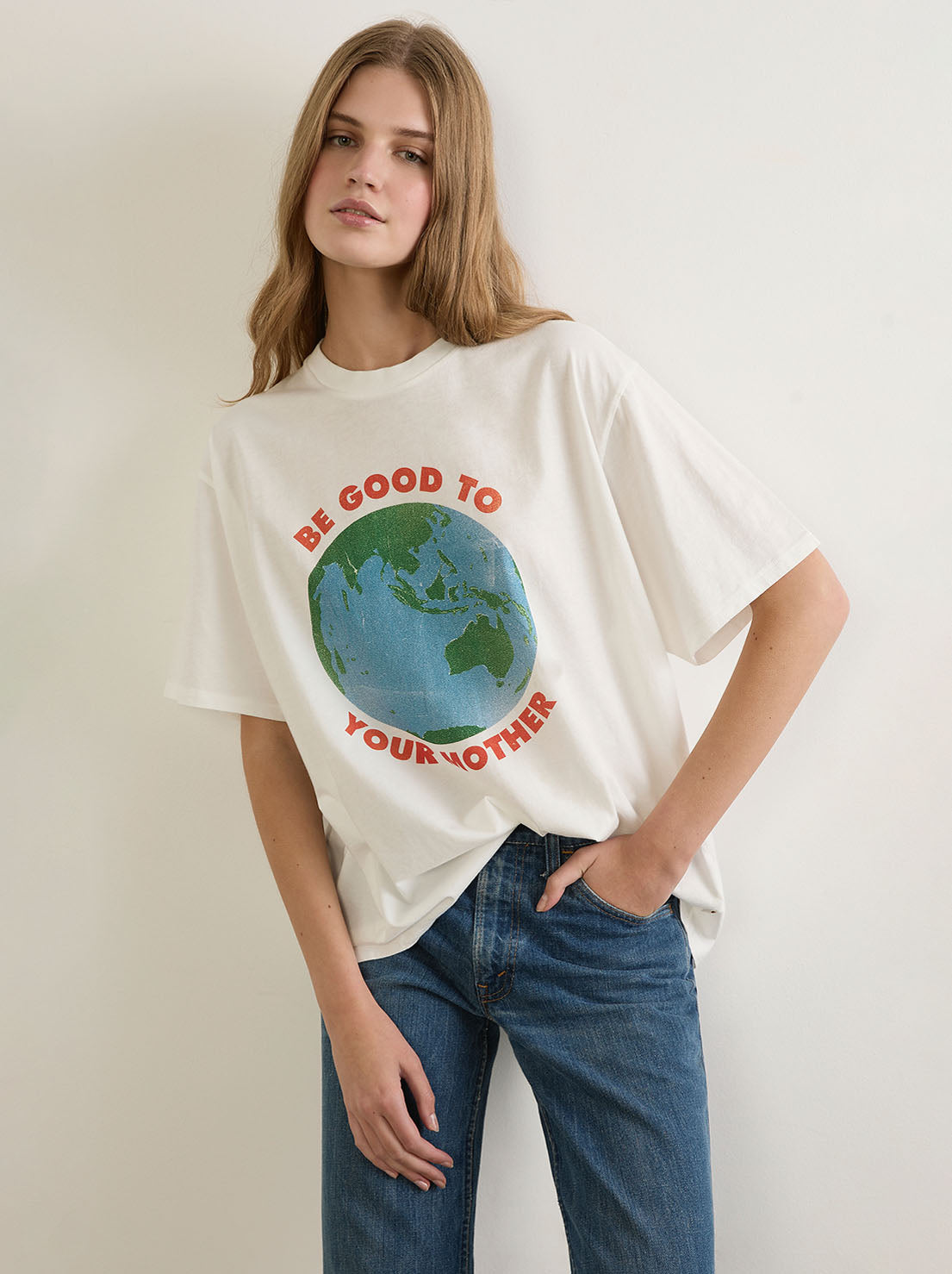 Auguste - Be Good Boyfriend Tee - White