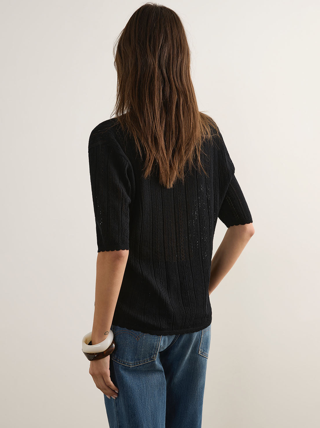 Auguste - Callen Knit Tee - Black