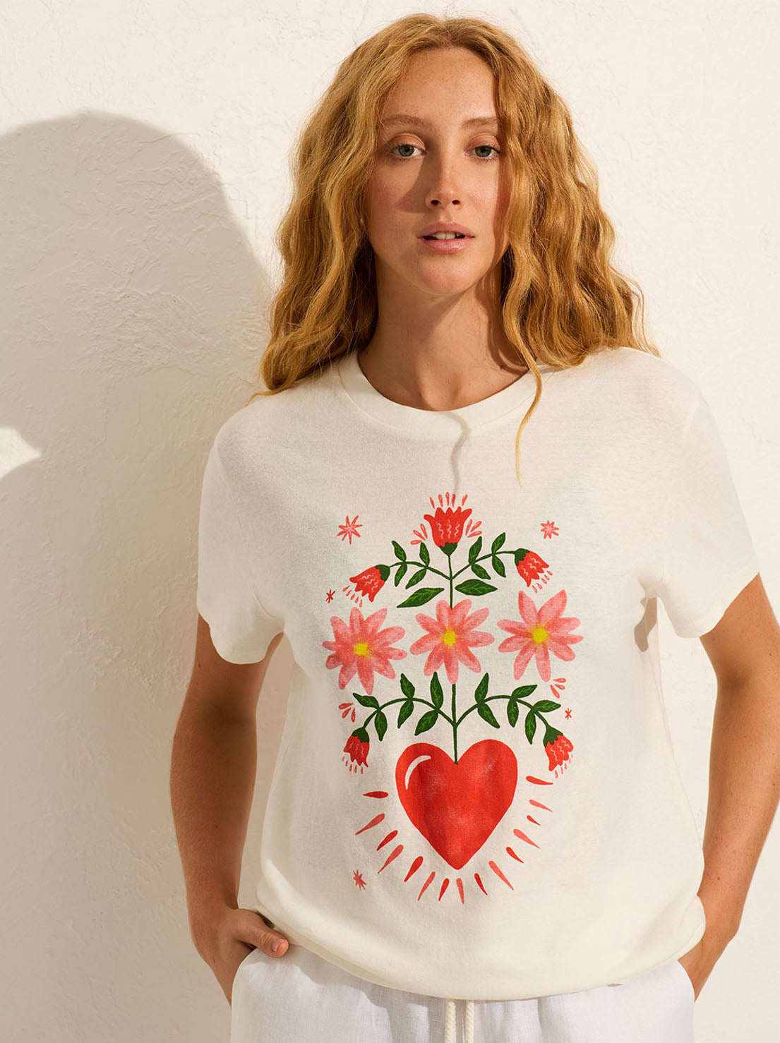 Auguste - Fallen Hearts Classic Tee - Off White