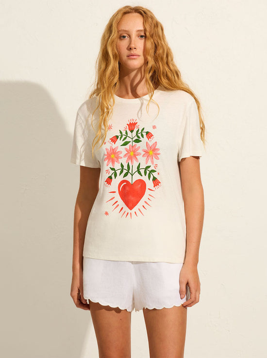 Auguste - Fallen Hearts Classic Tee - Off White