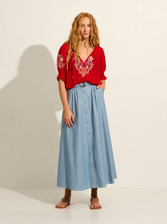 Auguste - Leigh Maxi Skirt - Blue