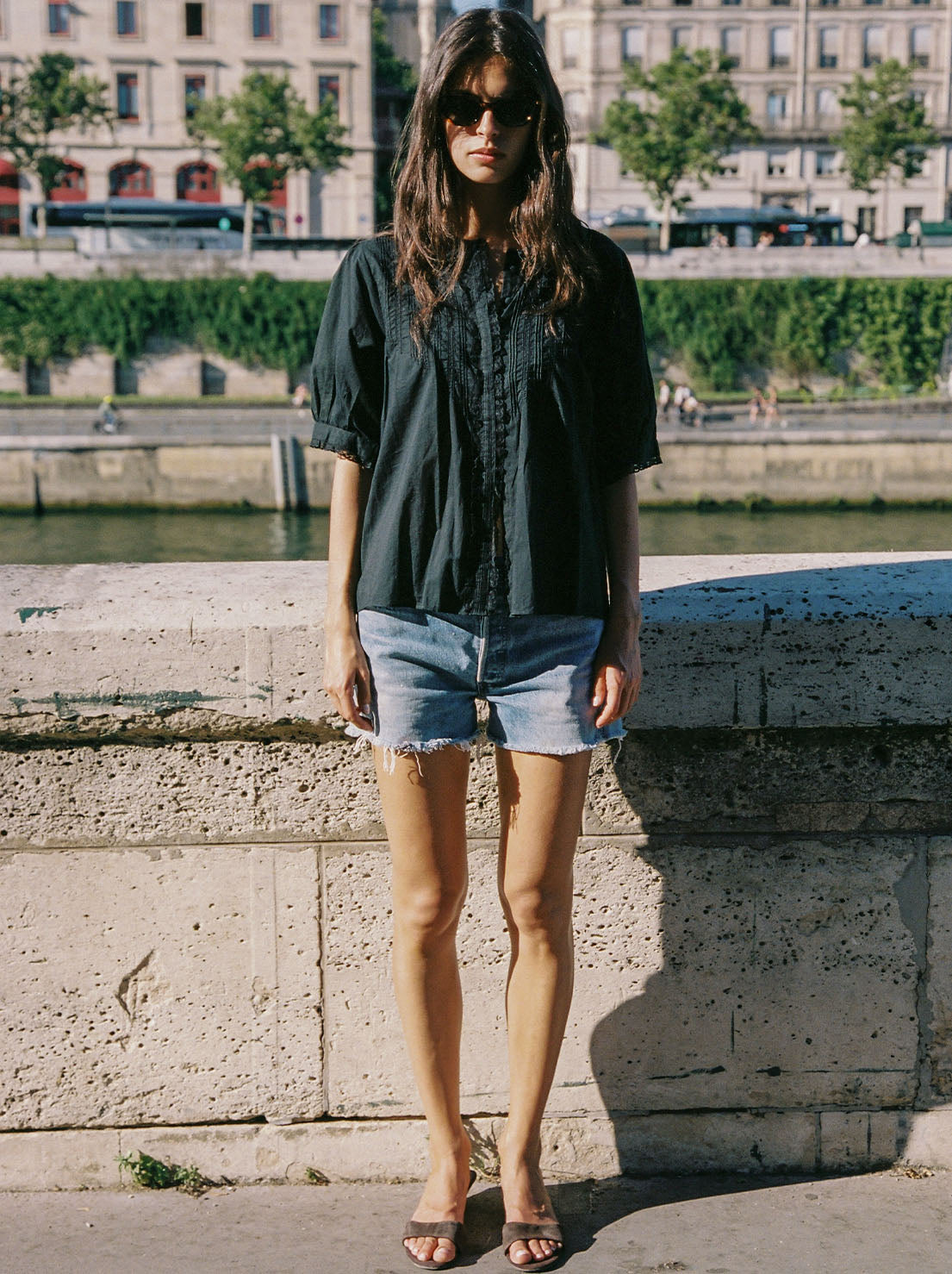 Auguste - Magdalena Blouse - Black