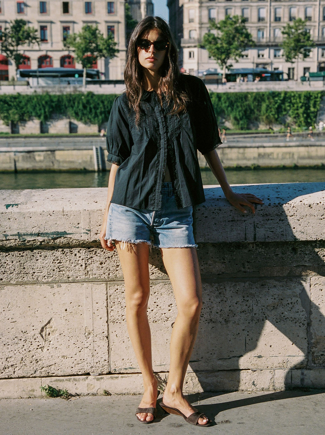 Auguste - Magdalena Blouse - Black