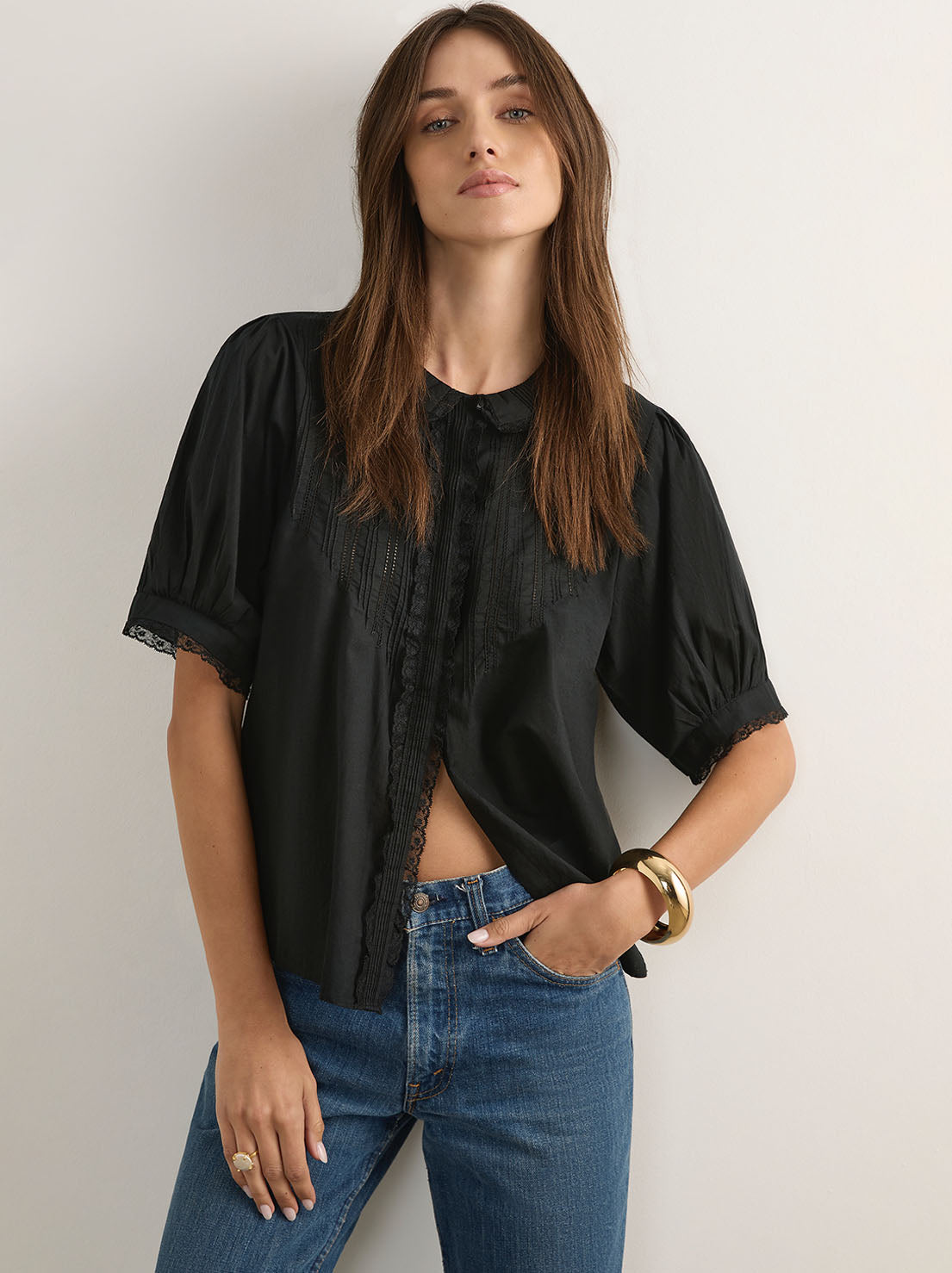Auguste - Magdalena Blouse - Black