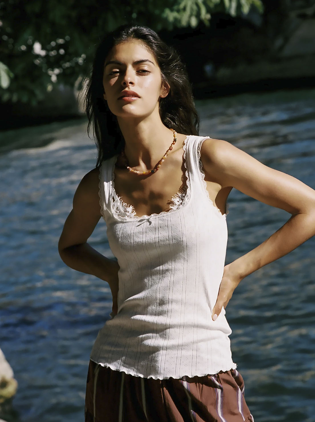 Auguste - Mazie Tank - White