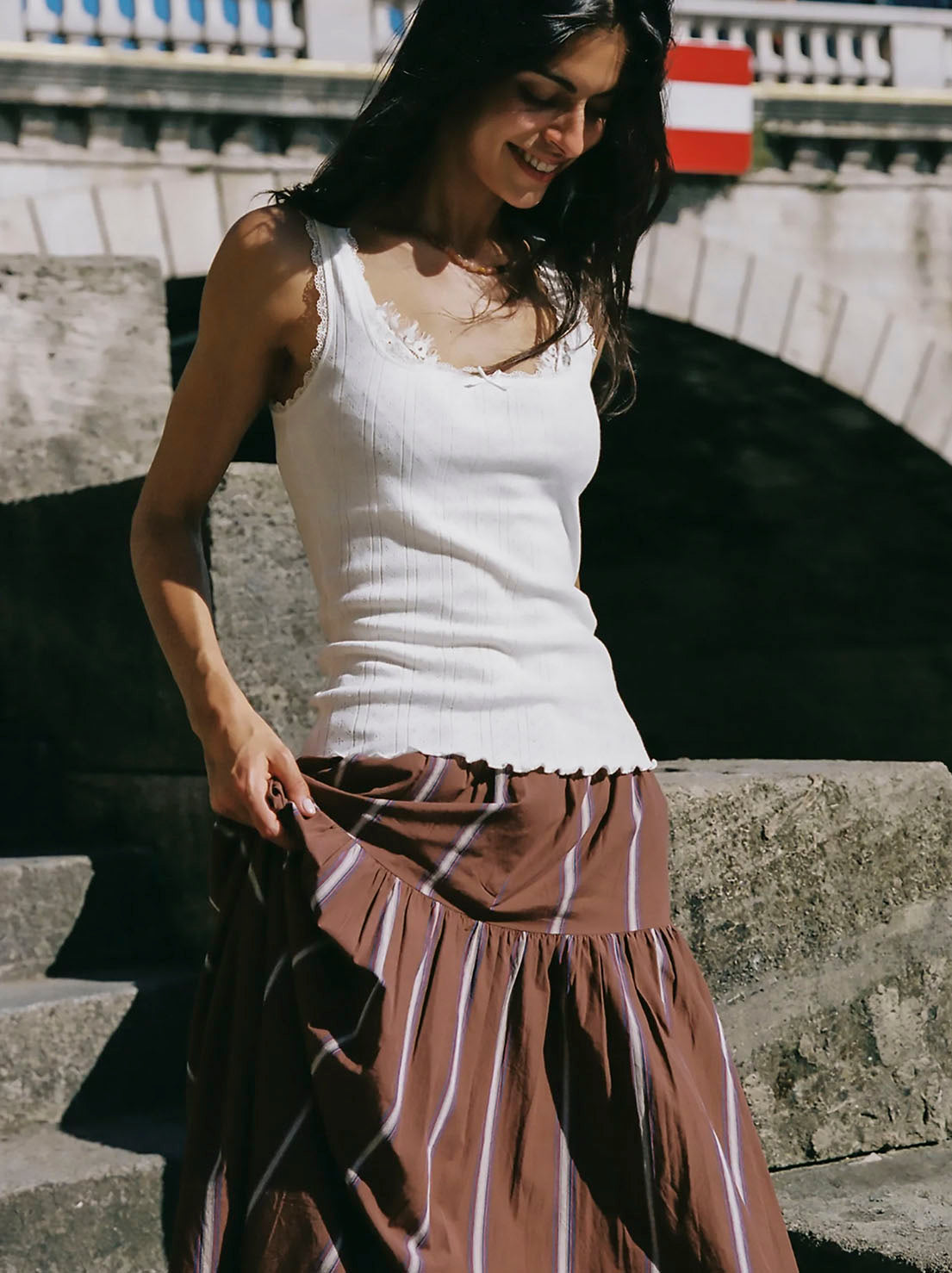 Auguste - Mazie Tank - White
