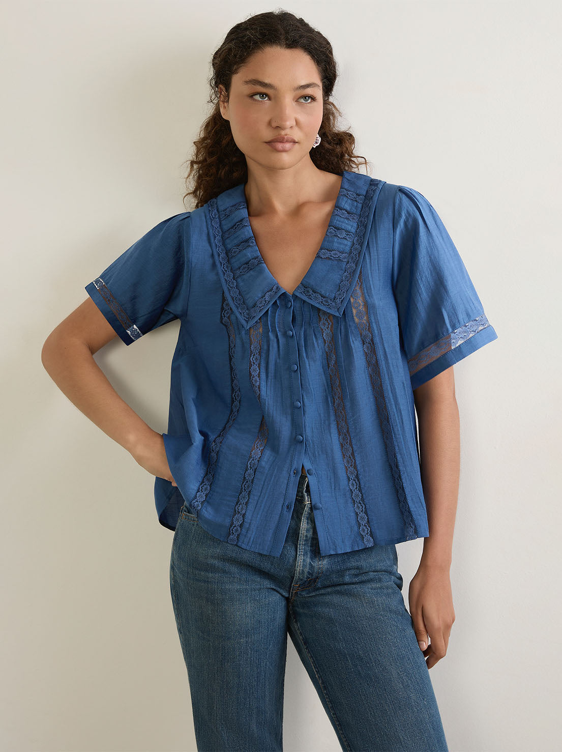 Auguste - Ophelia Blouse - Duck Egg Blue