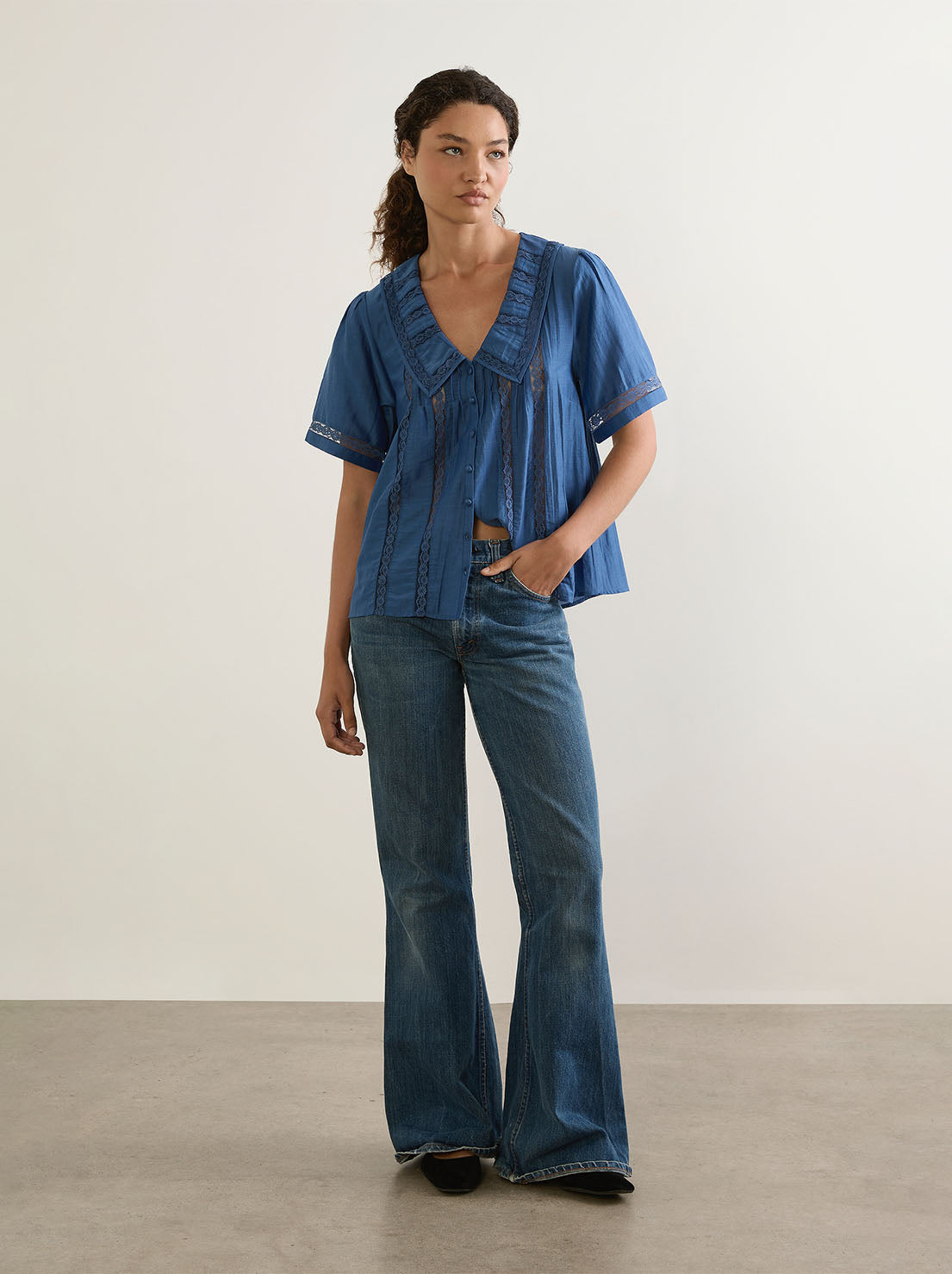 Auguste - Ophelia Blouse - Duck Egg Blue