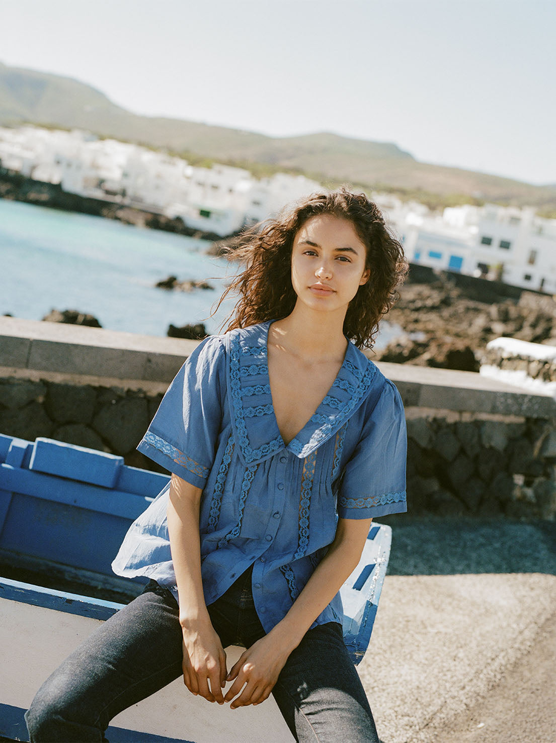 Auguste - Ophelia Blouse - Duck Egg Blue