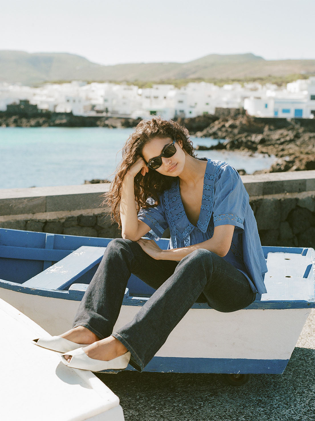 Auguste - Ophelia Blouse - Duck Egg Blue