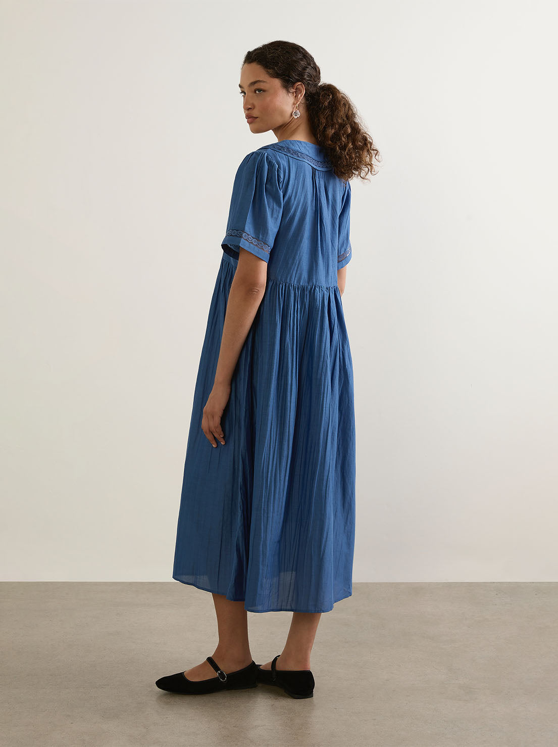 Auguste - Ophelia Midi Dress - Duck Egg Blue