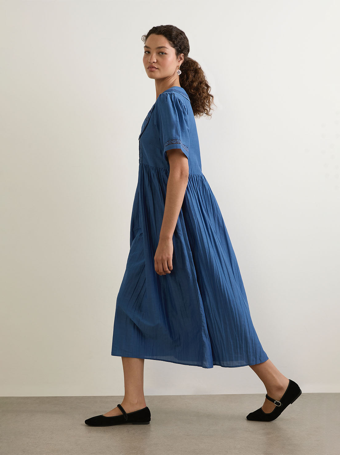 Auguste - Ophelia Midi Dress - Duck Egg Blue