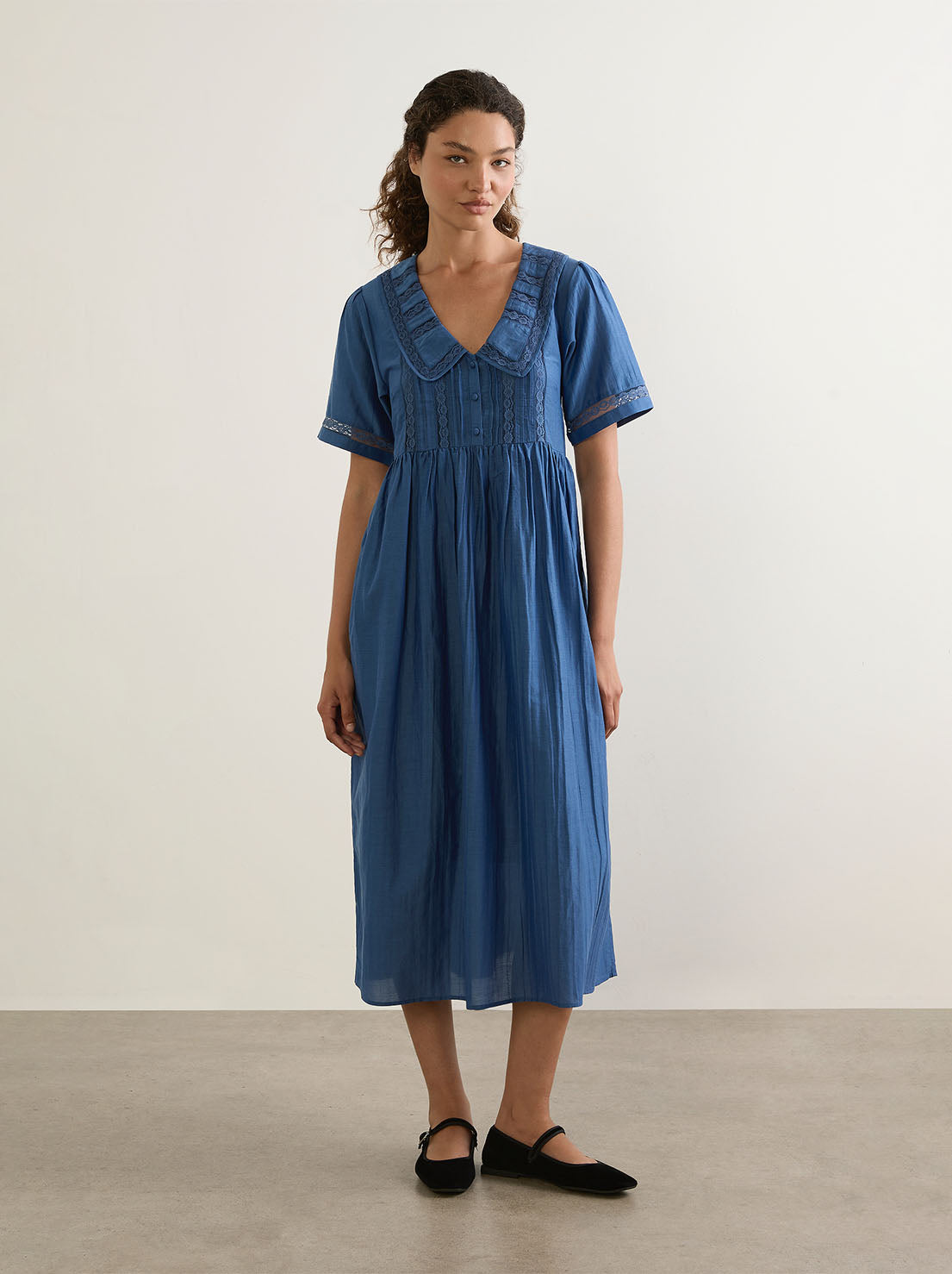Auguste - Ophelia Midi Dress - Duck Egg Blue