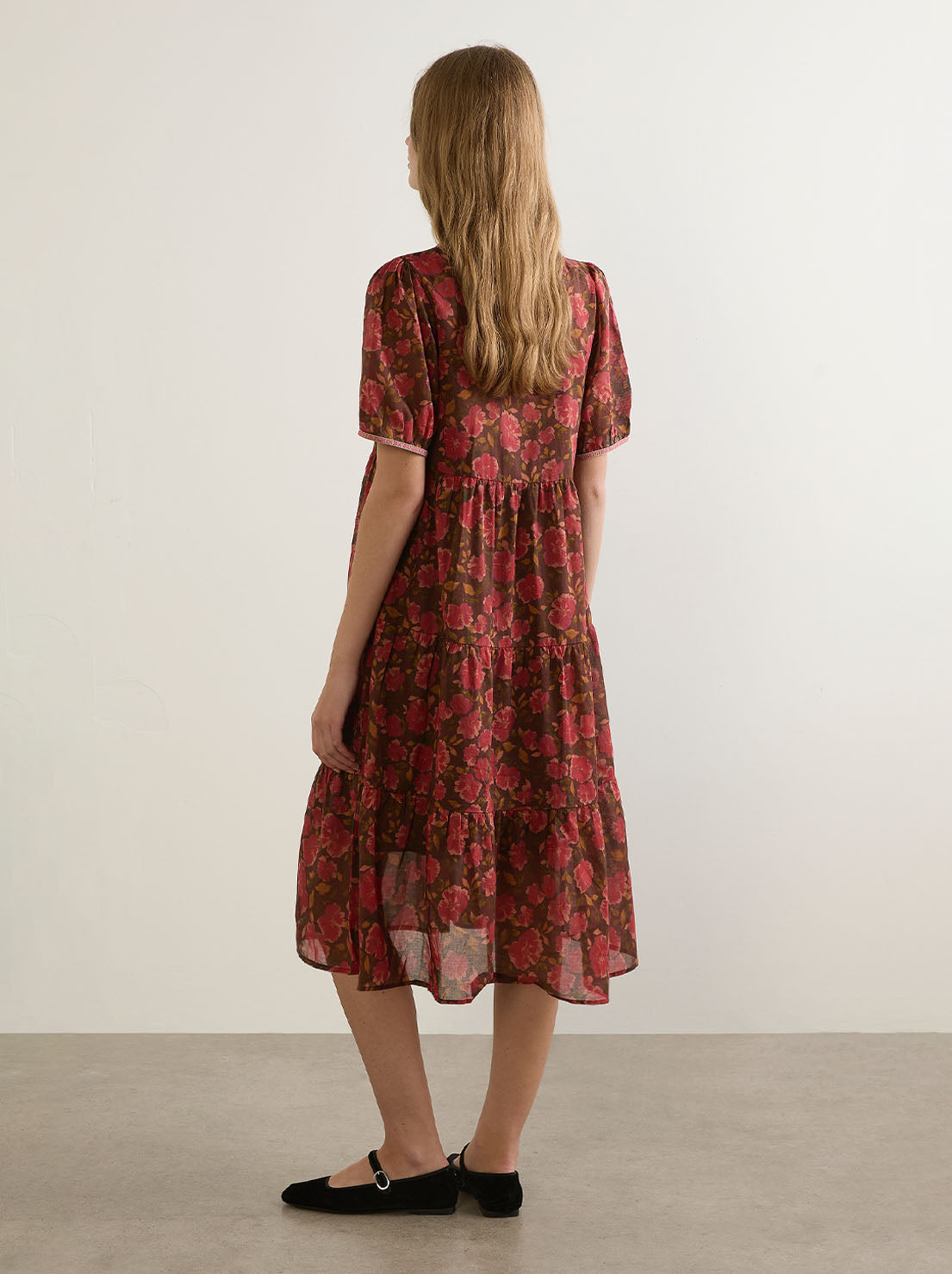 Auguste - Poetica Midi Dress - Espresso
