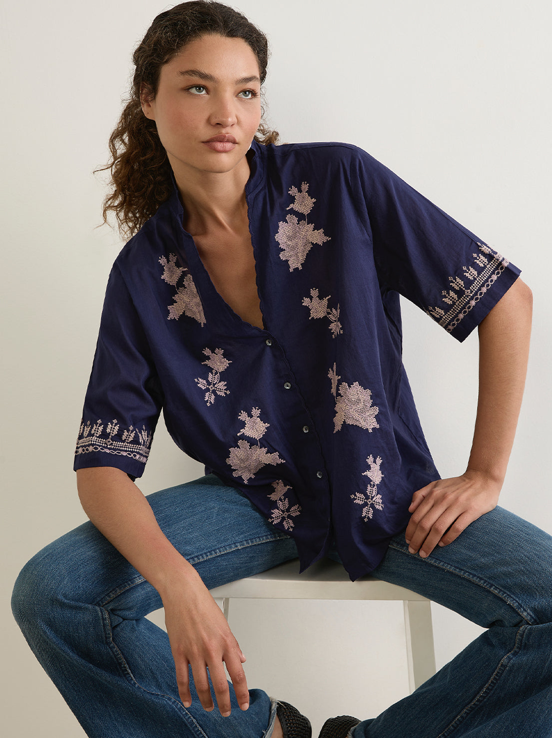 Auguste - Reign Blouse - Blue