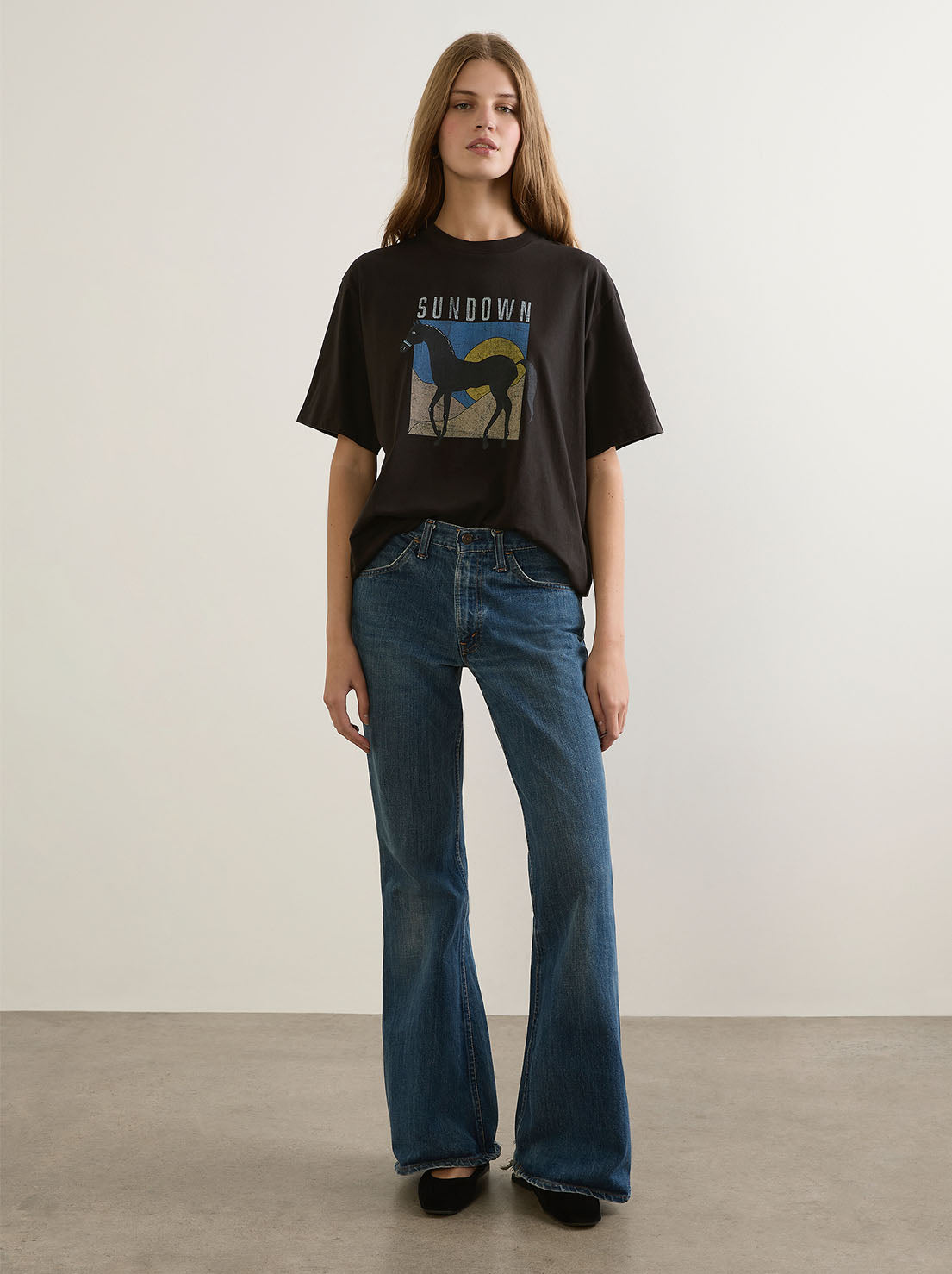 Auguste - Sundown Boyfriend Tee - Black