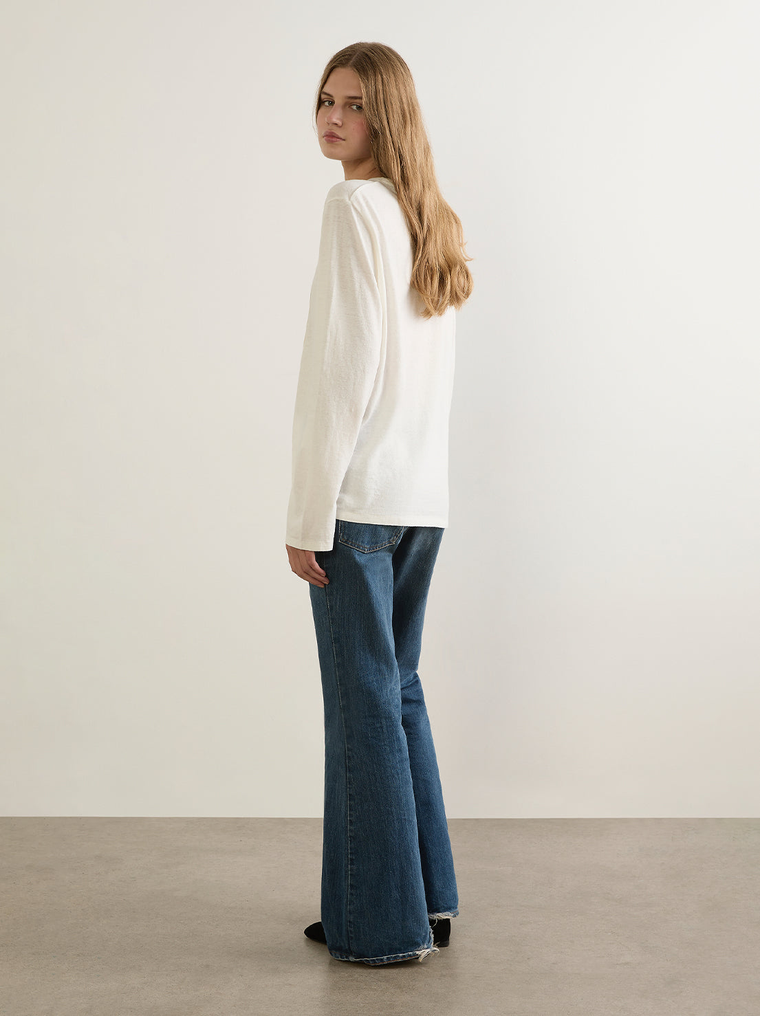 Auguste - Sundown North Long Sleeve Tee - White