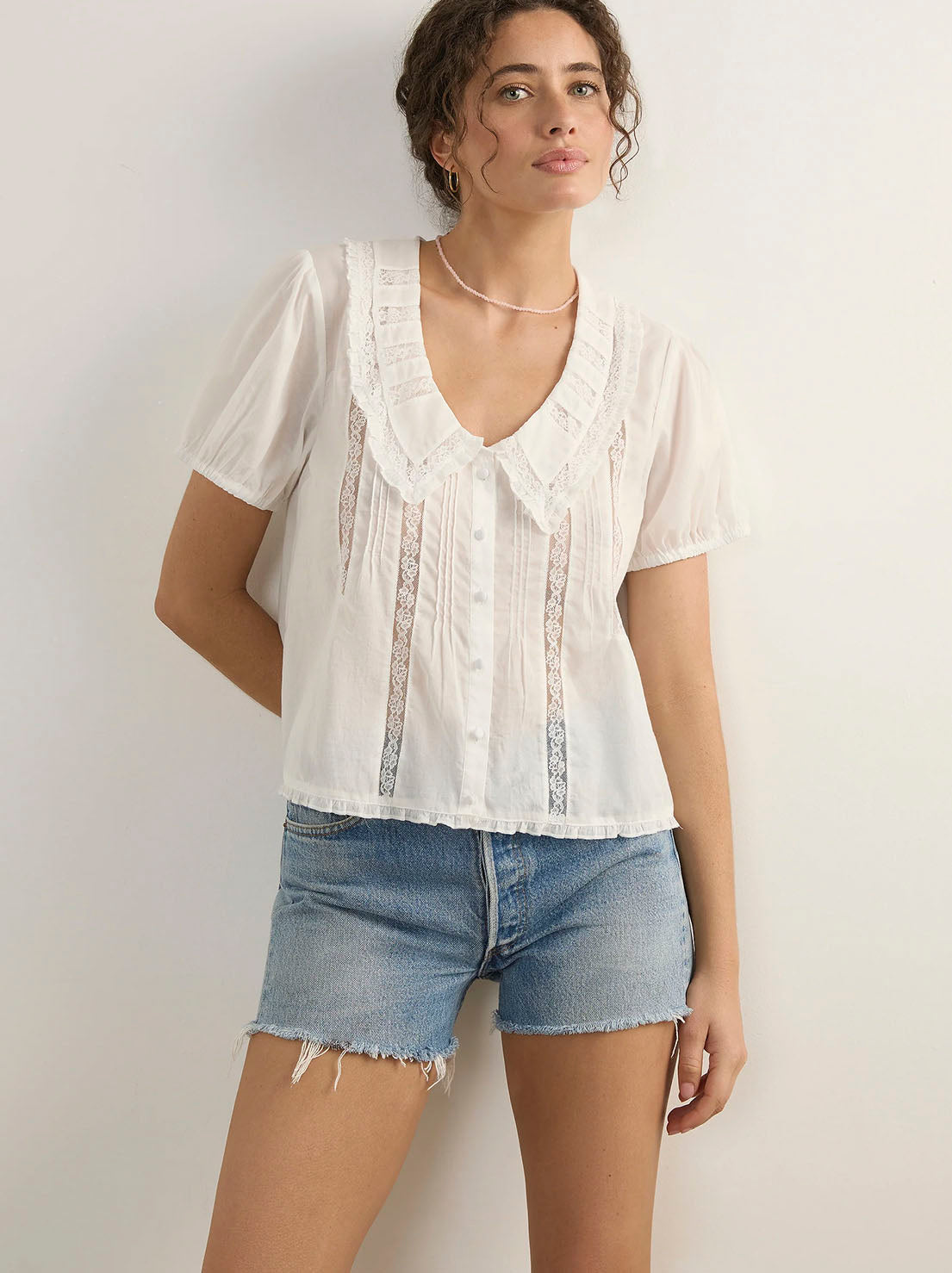 Auguste - Violette Blouse - White