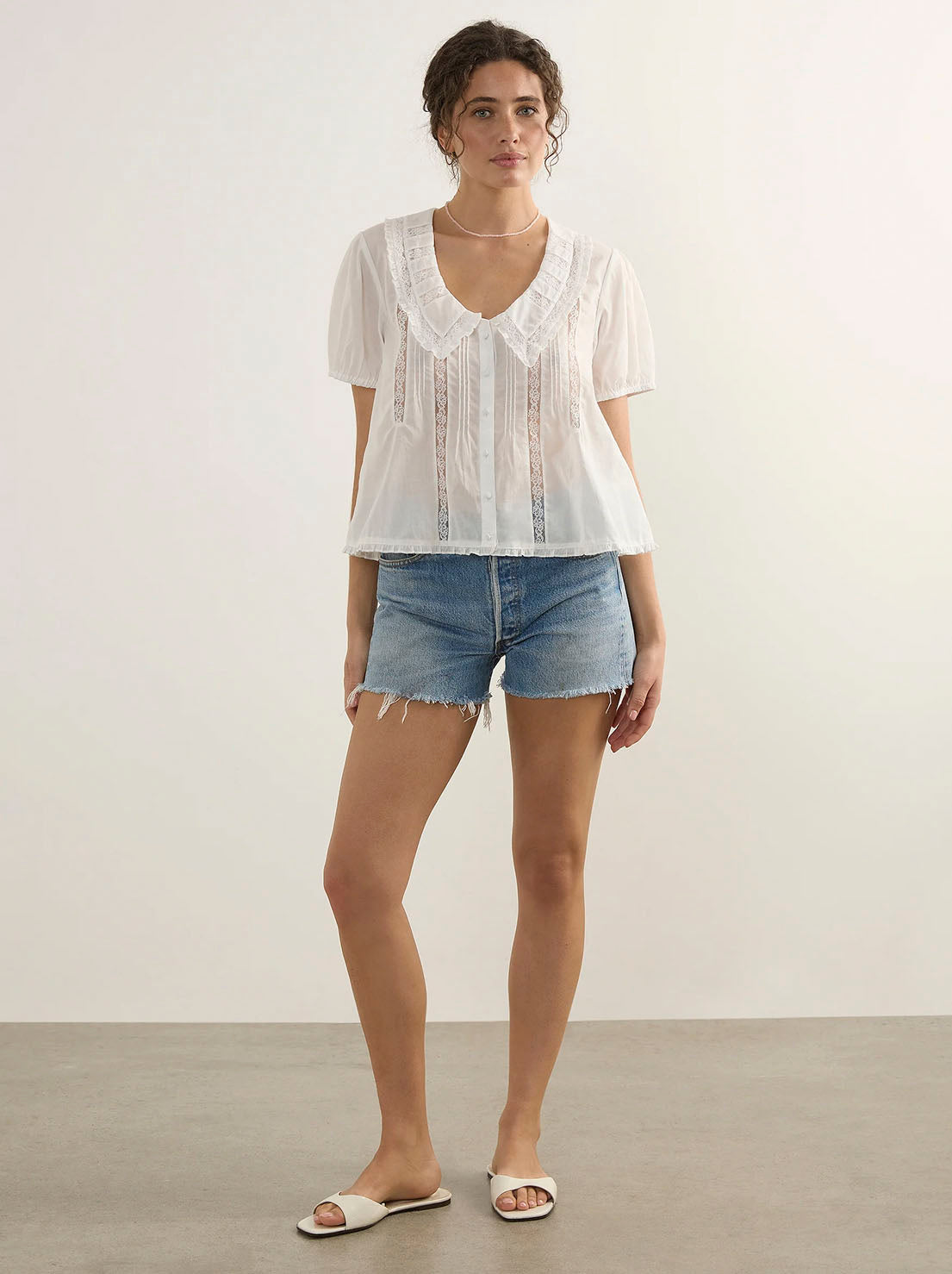 Auguste - Violette Blouse - White