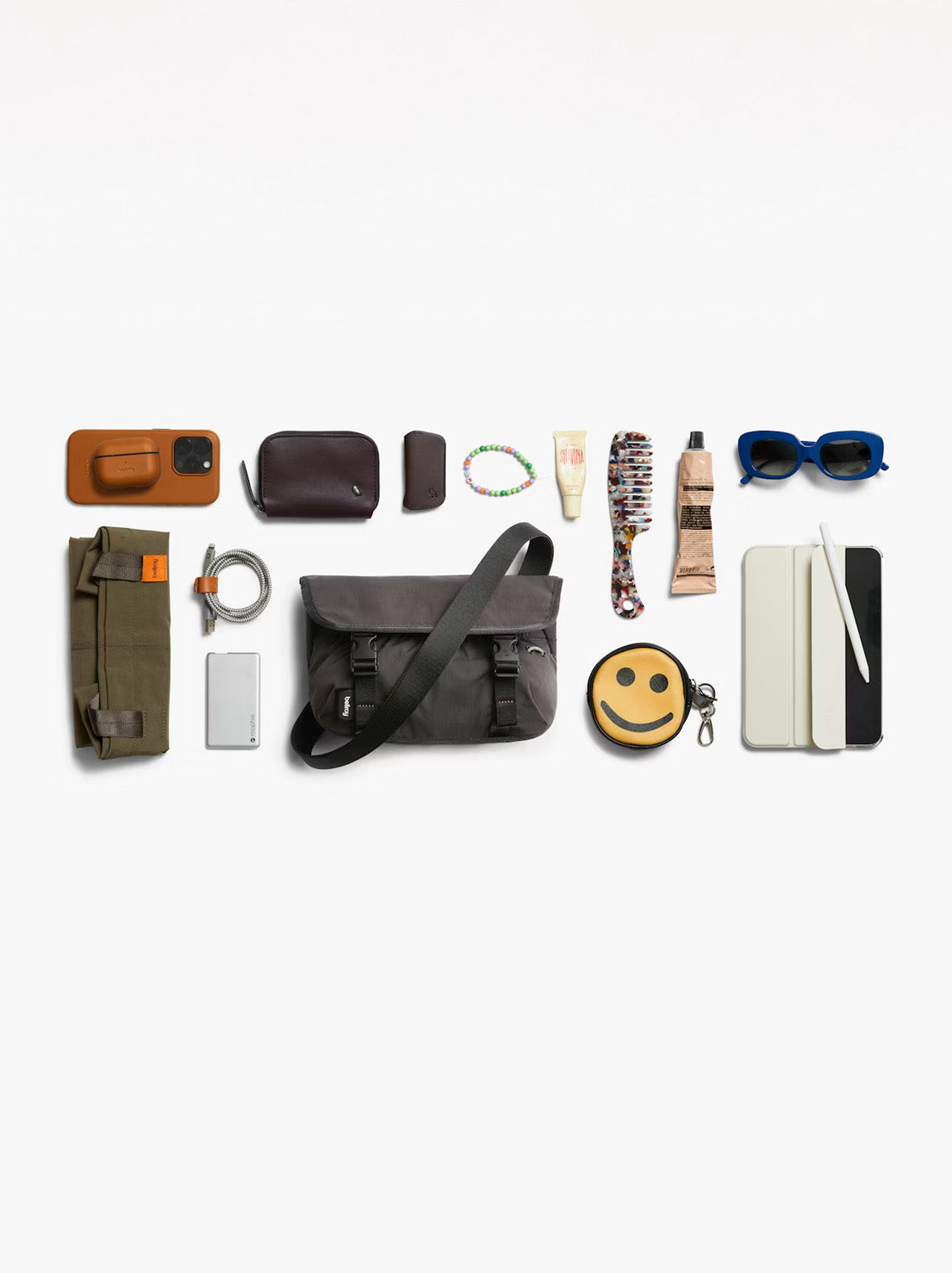 Bellroy - Cinch Mini Messenger Bag - Charcoal