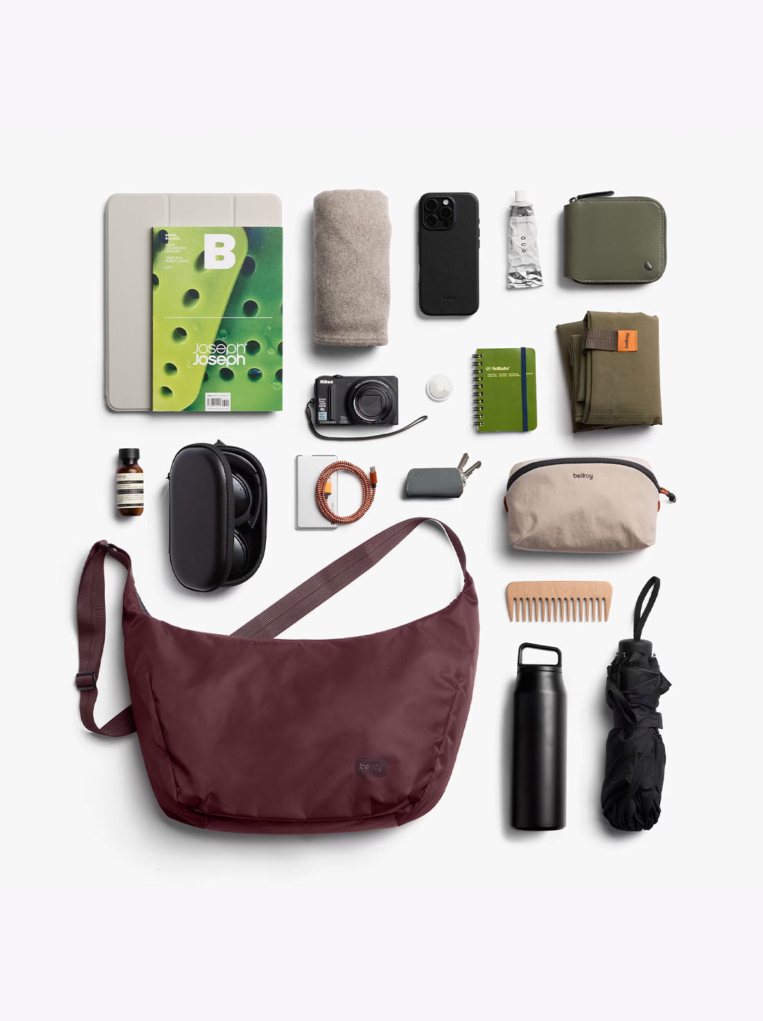 Bellroy - Laneway Crescent Bag 12L - Fig