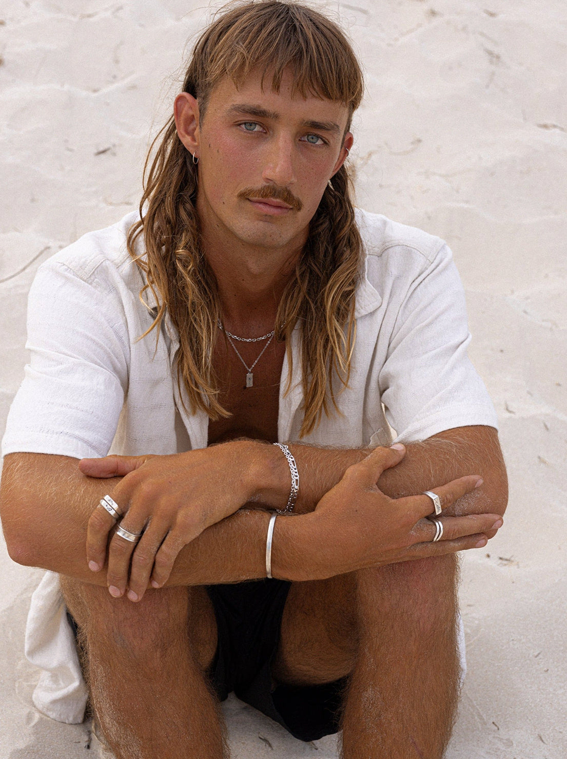 Billie Jo. - Figaro Chain Bracelet - Silver