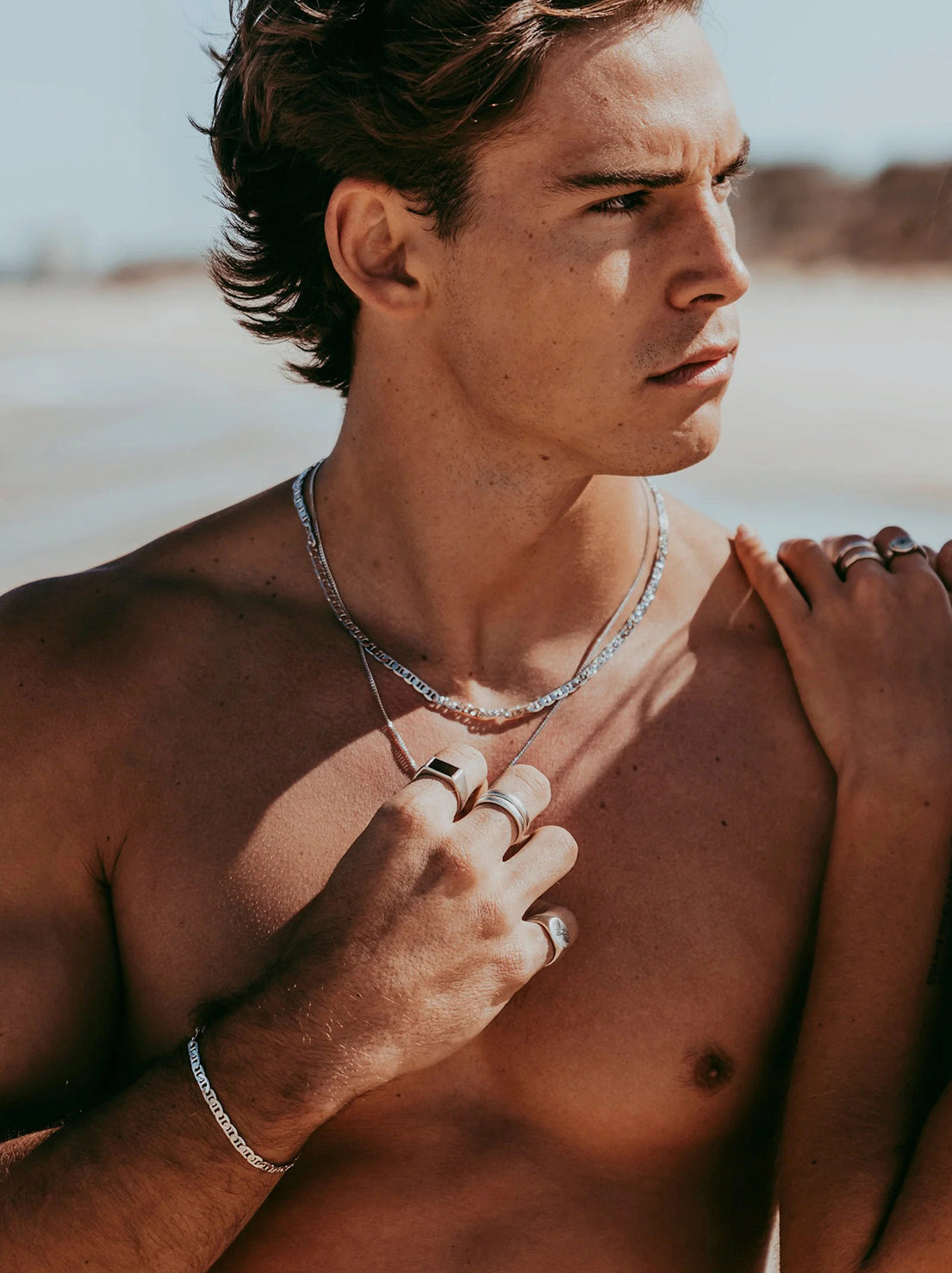 Billie Jo. - Mariner Chain Necklace - Silver