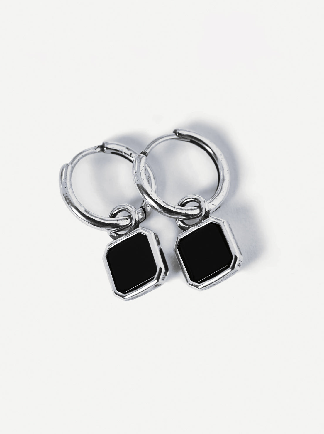Billie Jo. - Nox Earrings - Silver / Onyx