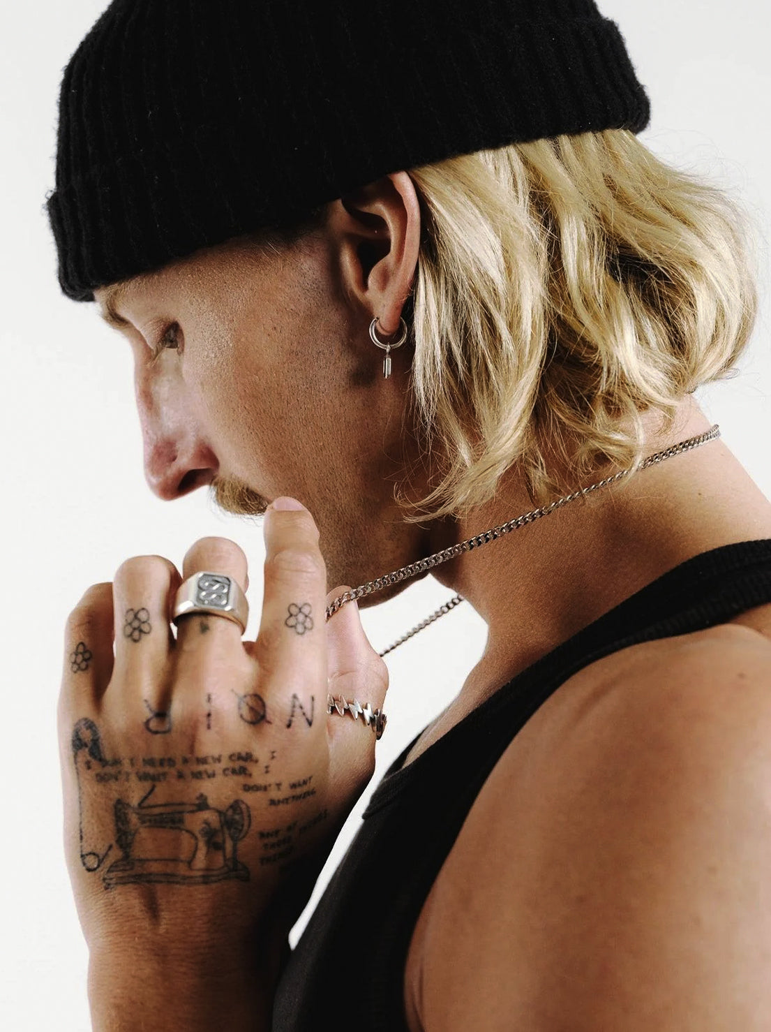 Billie Jo. - Nox Earrings - Silver / Onyx