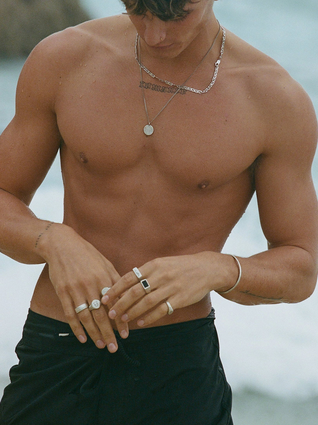 Billie Jo. - Onyx Ring - Silver