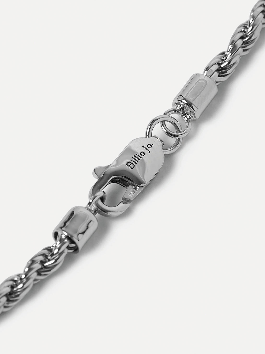 Billie Jo. - Rope Necklace - Silver