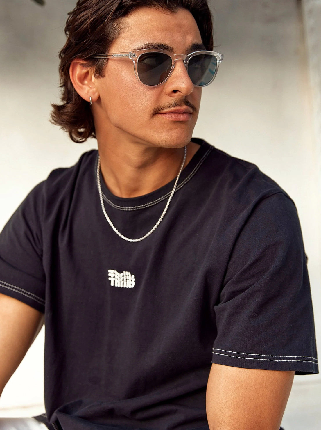 Billie Jo. - Rope Necklace - Silver