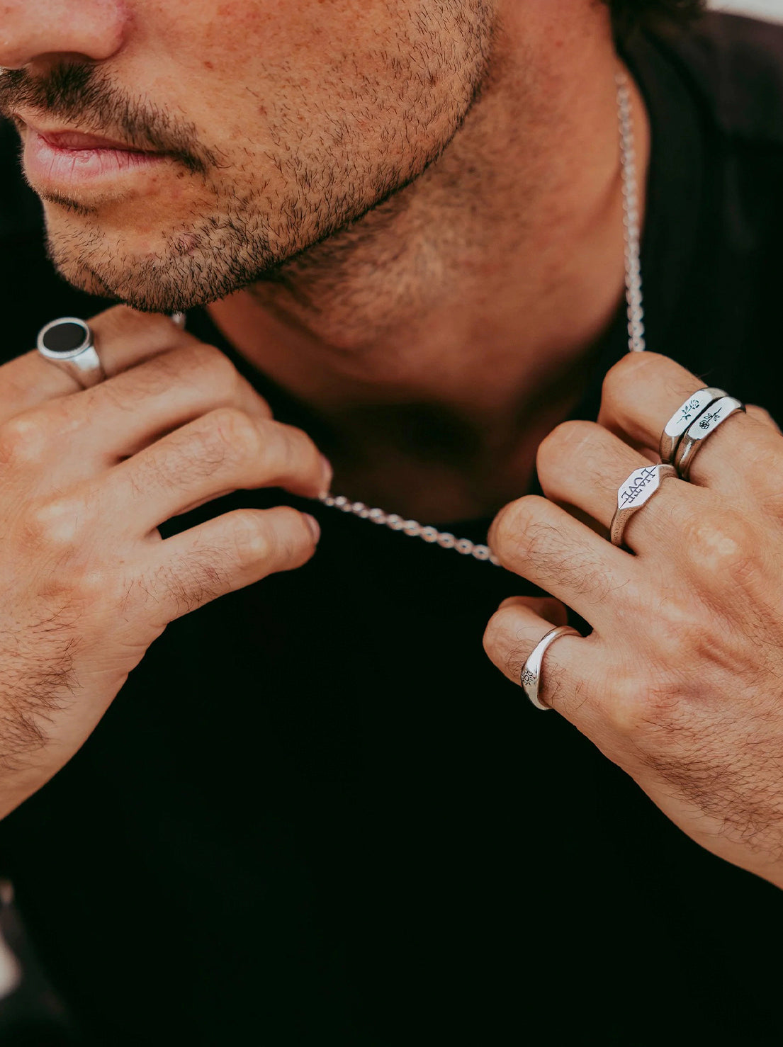 Billie Jo. - Rosa Stacker Rings - Silver