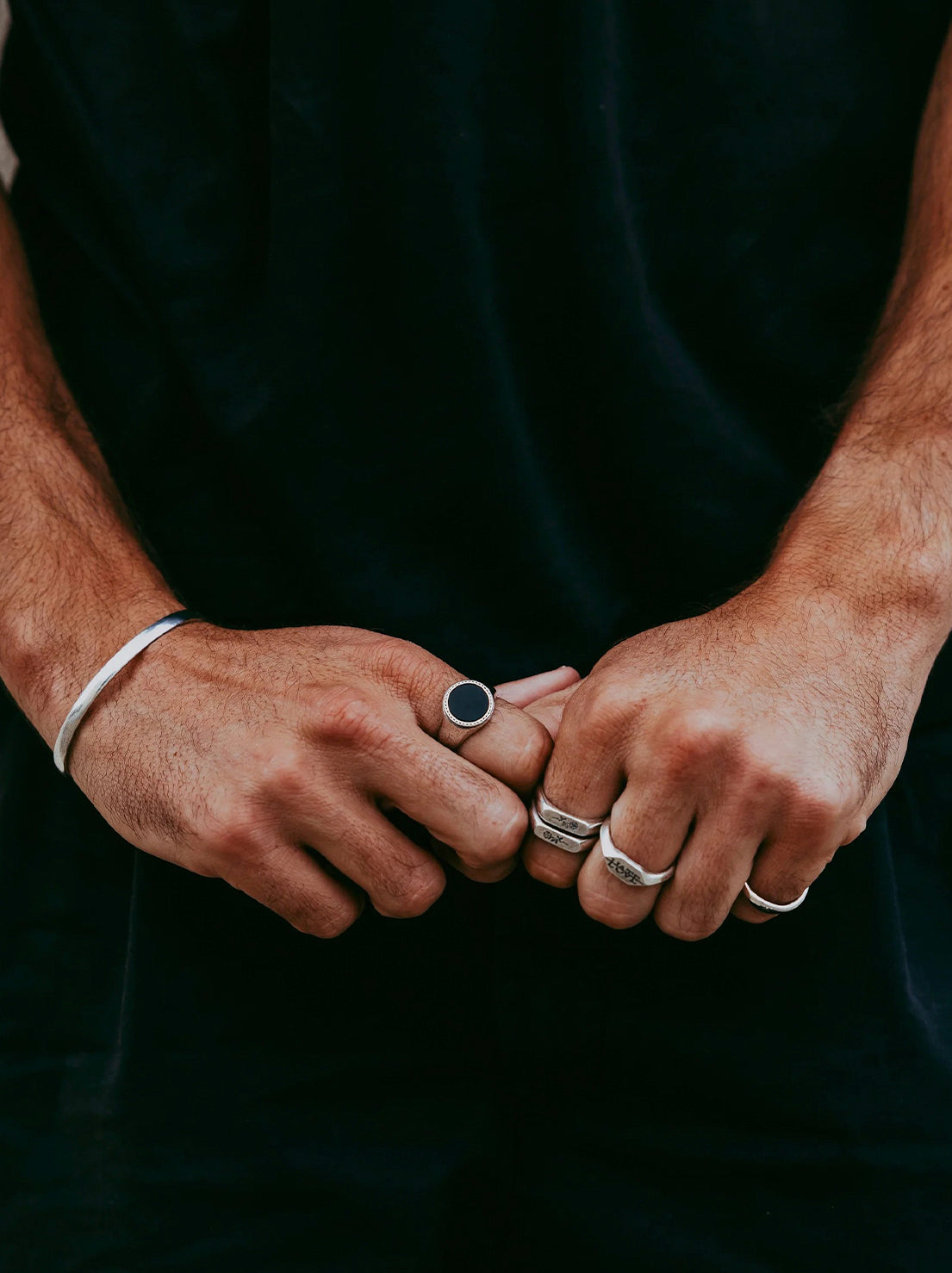 Billie Jo. - Rosa Stacker Rings - Silver