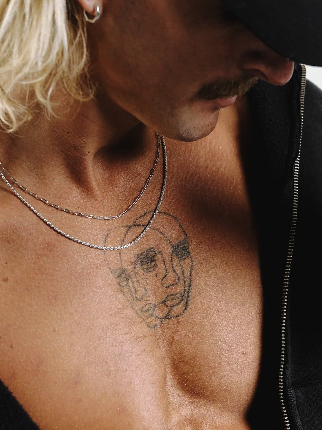 Billie Jo. - Slim Link Necklace - Silver