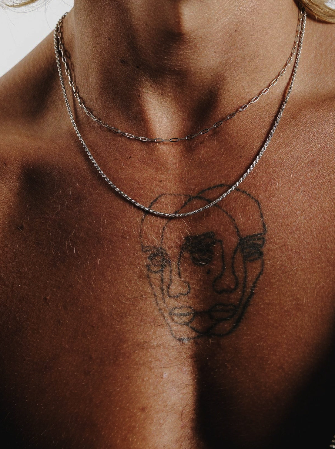 Billie Jo. - Slim Link Necklace - Silver