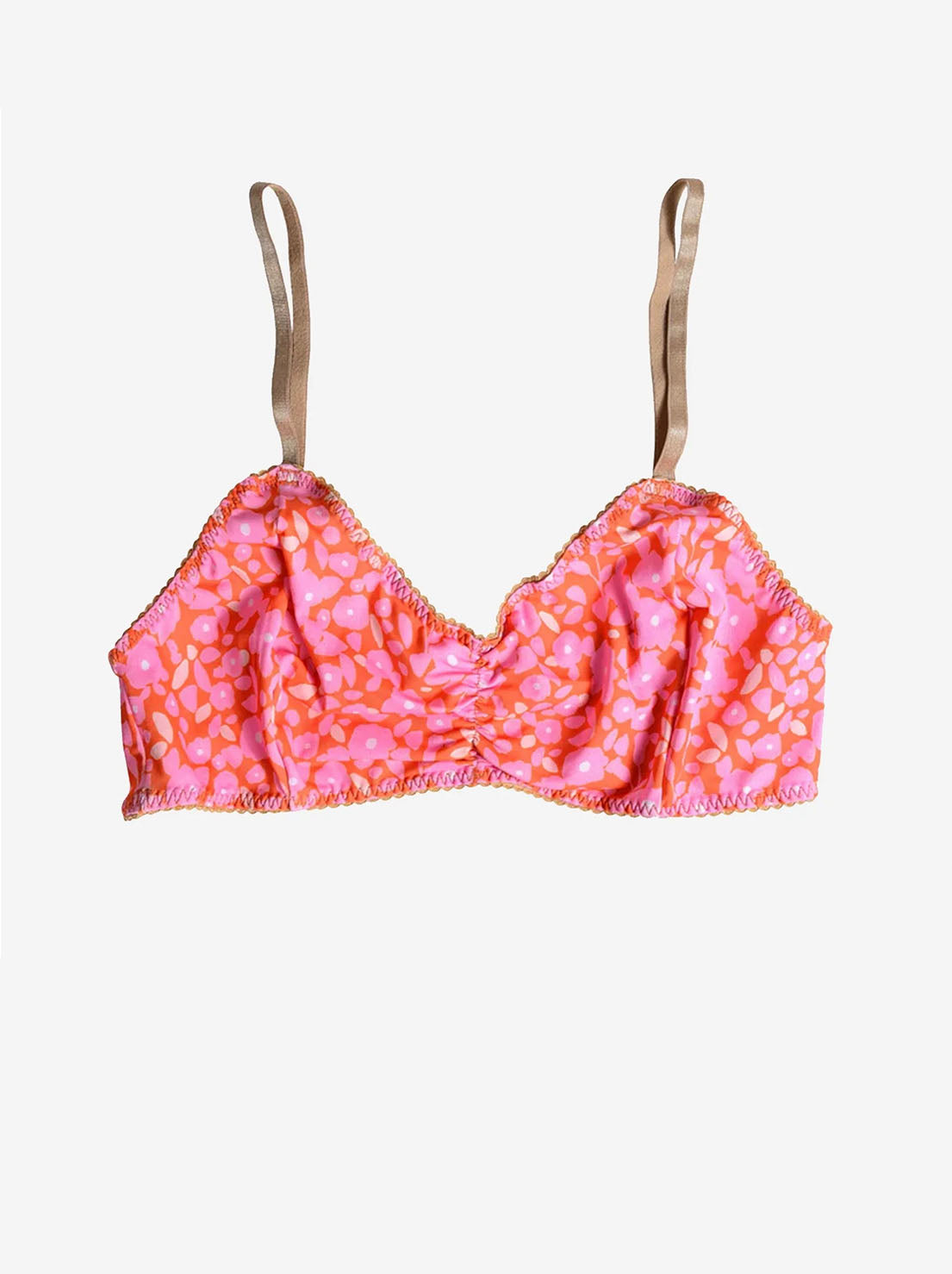 Bimby + Roy - Bralette - DANISI (Pink/Orange Floral)