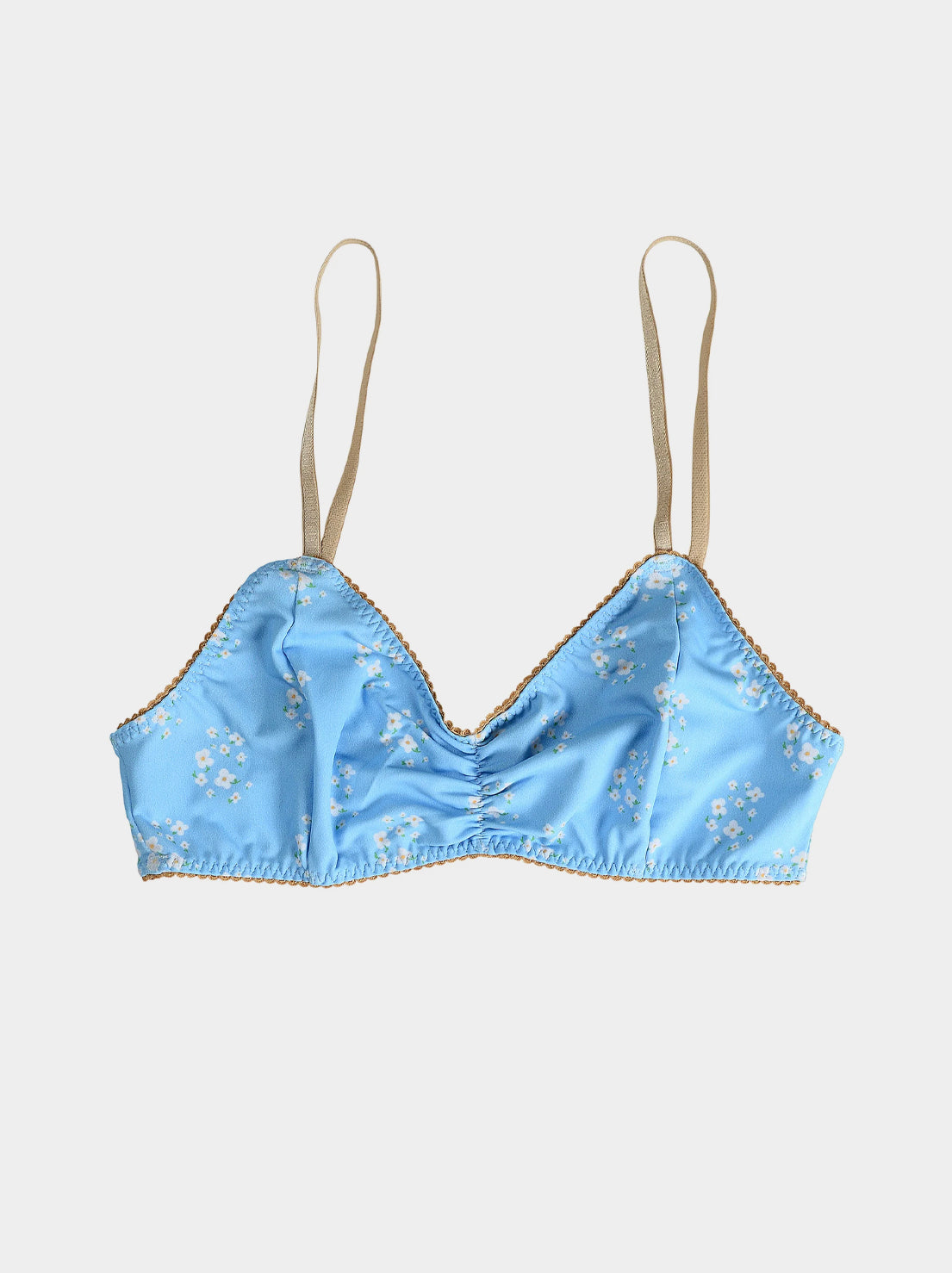 Bimby + Roy - Bralette - GALE (Floral Blue / White)