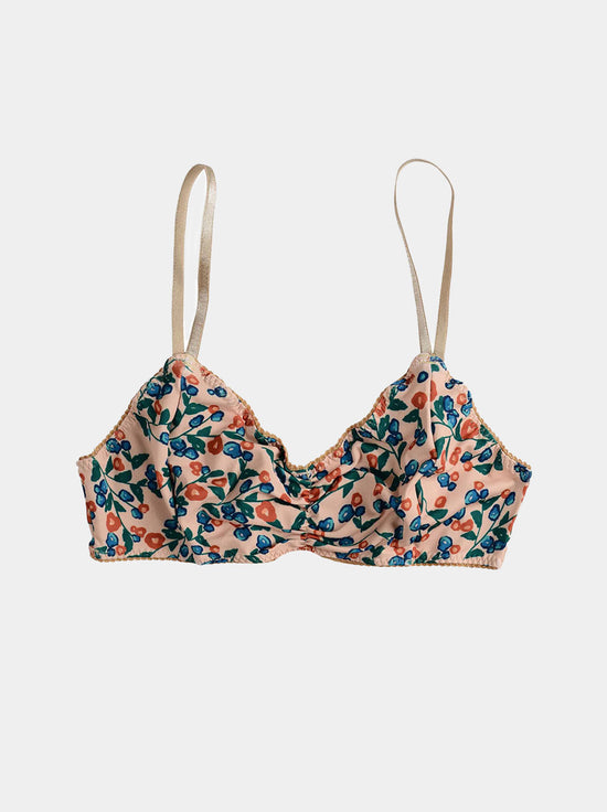 Bimby + Roy - Bralette - KOILA (Beige / Blue / Tan Floral)