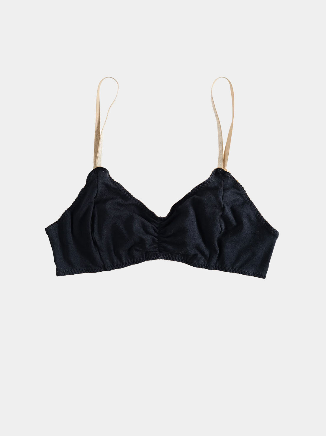 Bimby + Roy - Cotton Bralette - BLACK