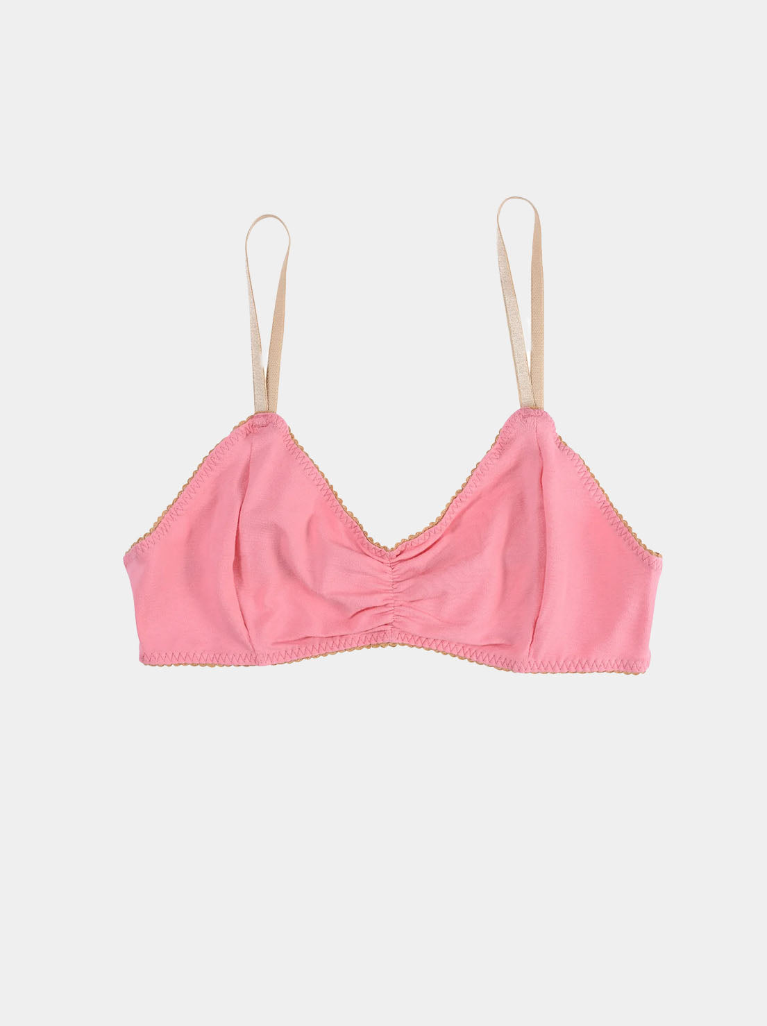 Bimby + Roy - Cotton Bralette - PEACHY PINK